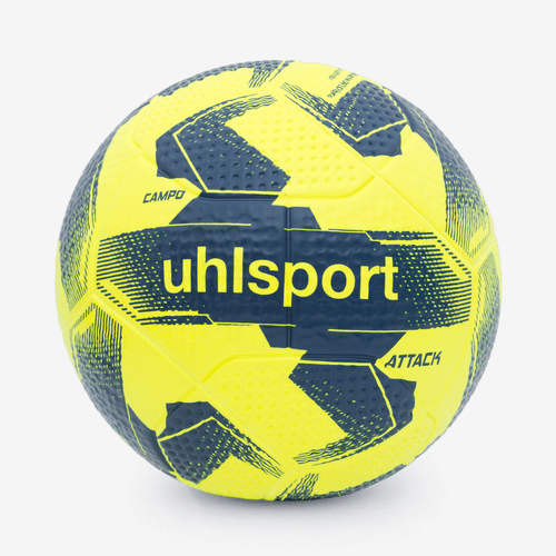 Bola de Futebol Campo Uhlsport Attack - Amarelo e Marinho