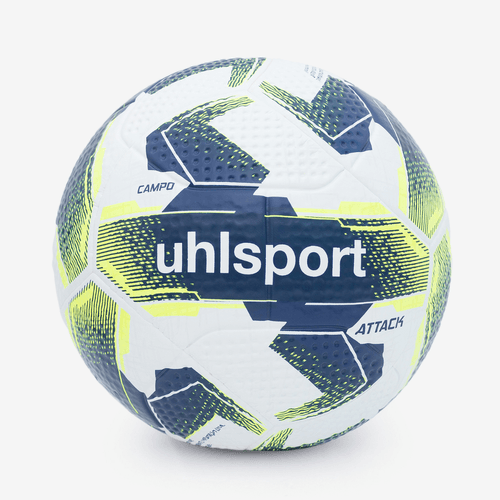 Bola de Futebol Campo Uhlsport Attack - Branco e Marinho