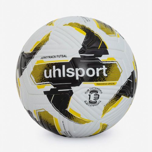 Bola de Futsal Uhlsport Aerotrack Sub 13 - Branco e Amarelo