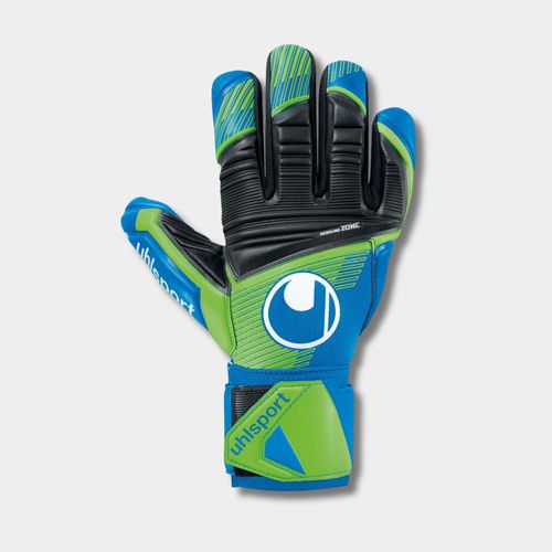 Luva De Goleiro Uhlsport Aquasoft HN - Azul e Verde