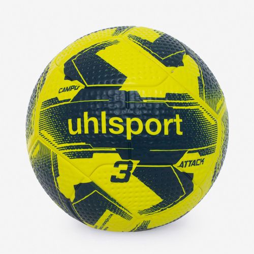 Bola de Futebol Campo Uhlsport Attack (Sub-07/Sub-09) - Amarelo e Marinho