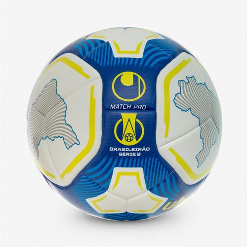 Bola de Futebol Campo Uhlsport Match Pro - Campeonato Brasileiro (2024) - Branco e Azul