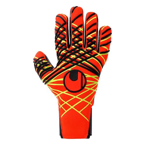 Luva De Goleiro Uhlsport Fire Edition Absolutgrip HN - Vermelho e Amarelo