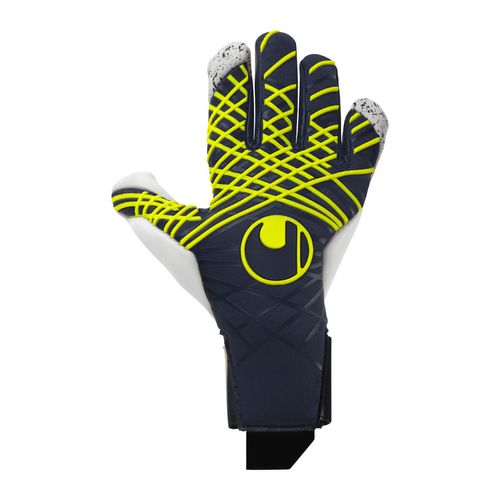 Luva De Goleiro uhlsport Prediction Flex HN - Azul Marinho e Amarelo
