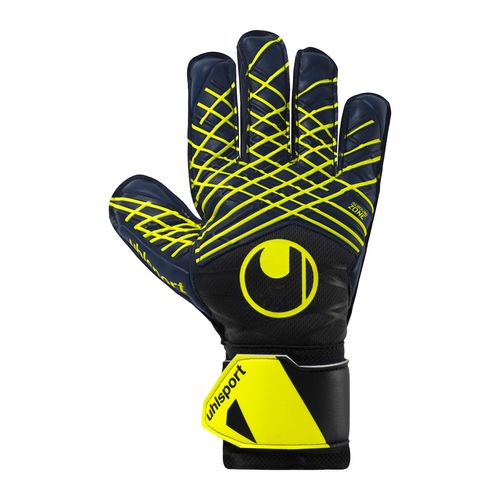 Luva De Goleiro uhlsport Prediction Soft Pro - Azul Marinho e Amarelo