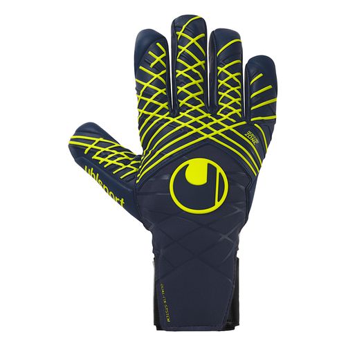 Luva De Goleiro uhlsport Prediction Absolutgrip HN - Azul Marinho e Amarelo