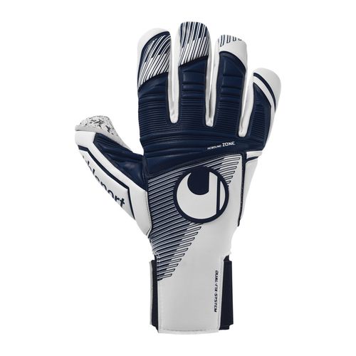 Luva De Goleiro uhlsport Supergrip + HN  - Branco e Azul Marinho