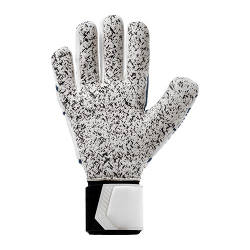 Luva De Goleiro uhlsport Supergrip + HN  - Branco e Azul Marinho