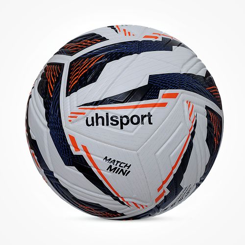 Mini Bola de Futebol Campo uhlsport Match - Branco/Preto/Vermelho
