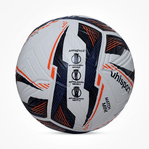 Mini Bola de Futebol Campo uhlsport Match - Branco/Preto/Vermelho
