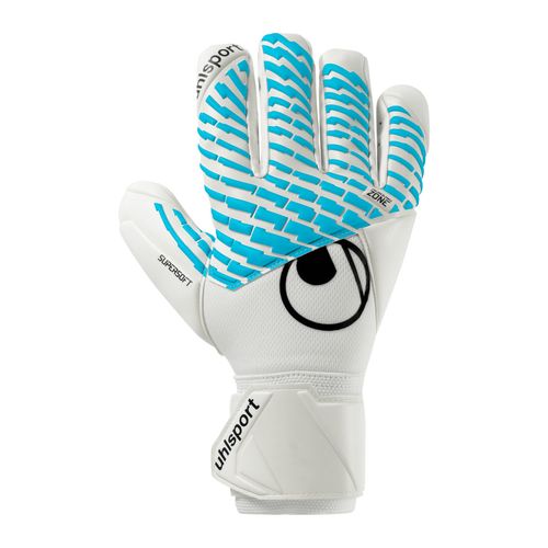 Luva De Goleiro uhlsport CyberTEC FM Supersoft HN - Branco e Azul