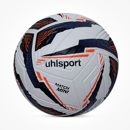 Mini Bola de Futebol Campo uhlsport Match - Branco/Preto/Vermelho