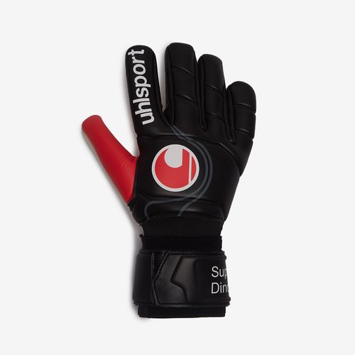 Luva De Goleiro uhlsport Super Dino - Preto e Vermelho